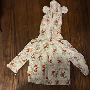 Disney Baby Winnie the Pooh Bear Print Hooded Jacket